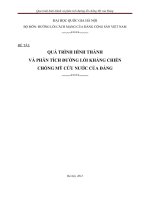 quá trình hình thành và phân tích đường lối kháng chiến  chống mỹ cứu nước của đảng  9đ
