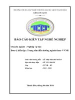 BÁO CÁO KIẾN TẬP NGHIỆP vụ bàn TRUNG tâm điều DƯỠNG NGÀNH THAN