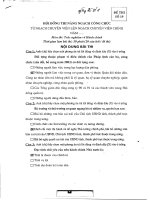 Đề thi trắc nghiệm hành chính