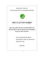 Trực quan hóa dữ liệu GIS theo thời gian trường hợp áp dụng cho bài toán mô phỏng ngập lụt lưu vực sông đăk bla