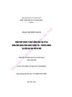 Biện pháp quản lý hoạt động đào tạo từ xa bằng ứng dụng công nghệ thông tin   truyền thông tại viện đại học mở hà nội