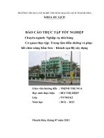 BÁO CÁO KIẾN TẬP Trung tâm điều dưỡng và phục hồi chức năng sầm sơn khách sạn bộ xây dựng