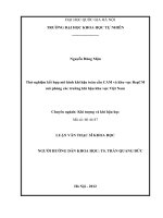 Thử nghiệm kết hợp mô hình toàn cầu CAM và khu vực RegCM vào mô phỏng các trường khí hậu khu vực việt nam