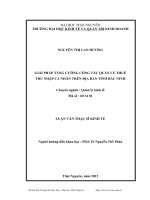 giải pháp tăng cường công tác quản lý thuế thu nhập cá nhân trên địa bàn tỉnh bắc ninh