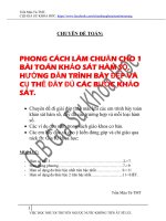 phương pháp trình bay phần khảo sát ham số