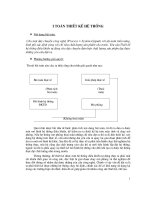 Tính toán thiết kế hệ thống với yêu cầu cho trước