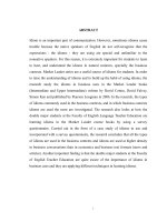 THÀNH NGỮ sử DỤNG TRONG SÁCH GIÁO TRÌNH MARKET LEADER