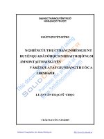 đồ án tốt nghiệp nghiên cứu thực trạng nhiễm giun truyền qua đất ở học sinh hai trường mầm