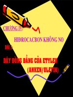 bài 1 dãy đồng đẳng của etylen