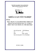 Thực trạng và giải pháp phát triển sản phẩm tại ngân hàng đầu tư và phát triển Việt Nam trong xu thế hội nhập
