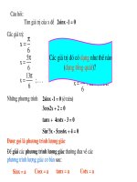 phương trình lượng giác cơ bản sinx=a