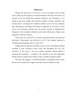 CÁC PHƯƠNG PHÁP DỊCH được áp DỤNG TRONG bản DỊCH TIẾNG VIỆT của tác PHẨM NHỮNG CUỘC PHIÊU lưu của TOM SAWYER tác GIẢ MARK TWAIN