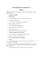 Tìm hiểu về công tác quản trị chiến lược của tổng công ty bia, rượu, nước giải khát Sài Gòn Sabeco