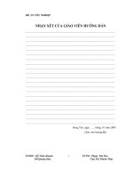 Thiết kế hệ thống điều khiển giám sát cho hệ thống rót bia, đóng nắp chai và đóng keg bia của công ty cổ phần bia rượu. Nước giải khát Hà Nội