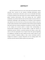 DỊCH THUẬT hỗ TRỢ bởi INTERNET DÀNH CHO SINH VIÊN BIÊN – PHIÊN DỊCH, ĐHNN, ĐHQGHN