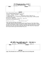 các đề kiểm tra toán lớp 9 tham khảo