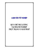 Quy chế trả lương tại doanh nghiệp  _ thực trạng và giải pháp