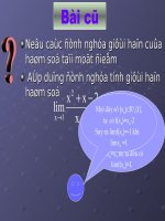 bài giảng giới hạn một phía
