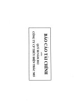 báo cáo tài chính quý 3 năm 2012 công ty cổ phần thủy điện thác mơ