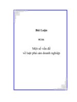 Một số vấn đề về luật phá sản doanh nghiệp