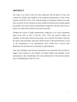 ĐÁNH GIÁ VIỆC THIẾT kế BẢNG câu hỏi THU THẬP dữ LIỆUTRONG các NGHIÊN cứu KHẢO sát ở KHOA sư PHẠM TIẾNG ANH