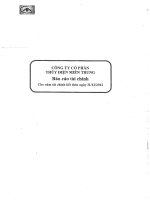 công ty cổ phần thủy điện miền trung báo cáo tài chính cho năm tài chính kết thúc 31 tháng 12 năm 2012