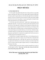 Thực trạng 5 năm thực hiện chương trình phát triển du lịch Thanh Hóa giai đoạn 2006 2010