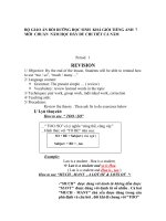 giáo án  bồi dưỡng tiếng anh học sinh giỏi tham khảo lớp 7