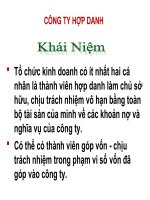 slide công ty hợp doanh học phần luật kinh tế