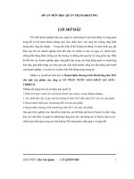 Hoạch định chương trình marketing năm 2011 cho một sản phẩm của công ty cổ phần nước giải khát Sài Gòn TRIBECO