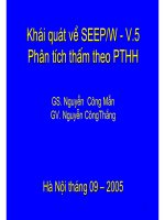 Hướng dẫn tính toán thấm bằng phần mềm SEEP