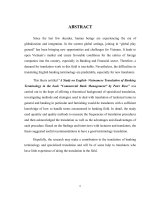 1NGHIÊN cứu CÁCH DỊCH ANH VIỆT các THUẬT NGỮ NGÀNH NGÂN HÀNG TRONG CUỐN SÁCH COMMERCIAL BANKS MANAGEMENT của tác GIẢ PETER ROSE