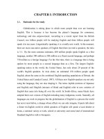 NGHIÊN cứu đặc TÍNH PHI văn HÓA CỦA TIẾNG ANH với tư CÁCH LÀ NGÔN NGỮ TOÀN cầu