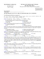 hóa học đại cương lý thuyết