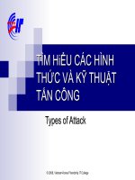 TÌM HiỂU CÁC HÌNH THỨC VÀ KỸ THUẬT TẤN CÔNG