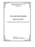 SKKN đổi mới phương pháp dạy toán lớp 3
