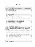 Chính sách tỷ giá và tác động của tỷ giá hối đoái tới cán cân thương mại việt nam giai đoạn từ 1989 đến 2013 lê đông