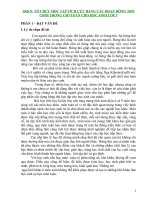 SKKN tổ chức học tập tích cực bằng các hoạt động trò chơi trong giờ toán cho học sinh lớp 3