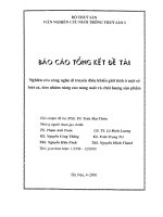Nghiên cứu công nghệ di truyền điều khiển giới tính ở một số loài cá,tôm nhằm nâng cao năng suất và chất lượng sản phẩm