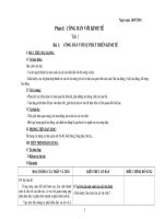 Trọn bộ giáo án giáo dục công dân lớp 11theo chương trình chuẩn - 3 cột in dùng luôn