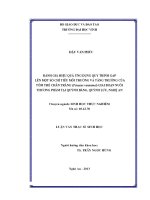 Đánh giá hiệu quả ứng dụng quy trình GAP lên một số chỉ tiêu môi trường và tăng trưởng của tôm thẻ chân trắng (penaeus vannamei) giai đoạn nuôi thương phẩm tại quỳnh bảng, quỳnh lưu, nghệ an
