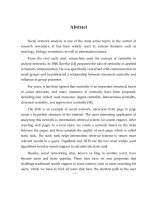 Social network analysis