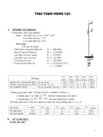 thuyết minh đồ án nền móng( phần móng cọc)