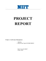 Project 2 Quarter 5 Call Centre Management