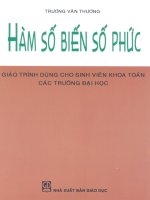 Hàm số biến số thực của Trương Văn Thương
