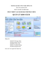 PHÁT TRIỂN VẬN HÀNH BẢO TRÌ PHẦN MỀM QUẢN LÝ KHO SÁCH