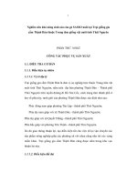 Nghiên cứu khả năng sinh sản của gà SASSO nuôi tại trại giống gia cầm Thịnh Đán