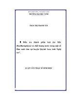 Điều tra thành phần loài tảo silic (bacillariophyta) và chất lượng nước trong một số đầm nuôi tôm tại huyện quỳnh lưu nghệ an