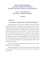 SKKN giáo dục một số kĩ năng sống cho học sinh lớp 3 thông qua môn đạo đức