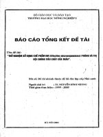 Thử nghiệm sử dụng chế phẩm EM (effecllve mlcroorgannlsms) phòng và trị hội chứng tiêu chảy ở trâu